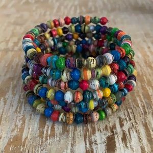 Noonday Collection paper bead bracelet